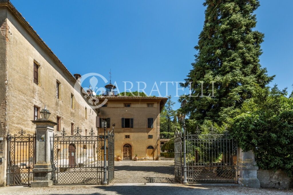 Castle with farm near Siena