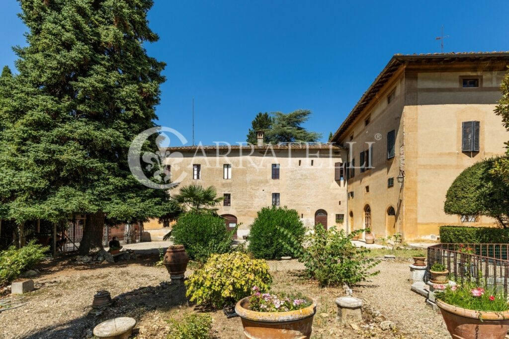 Castle with farm near Siena