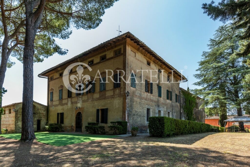 Castle with farm near Siena