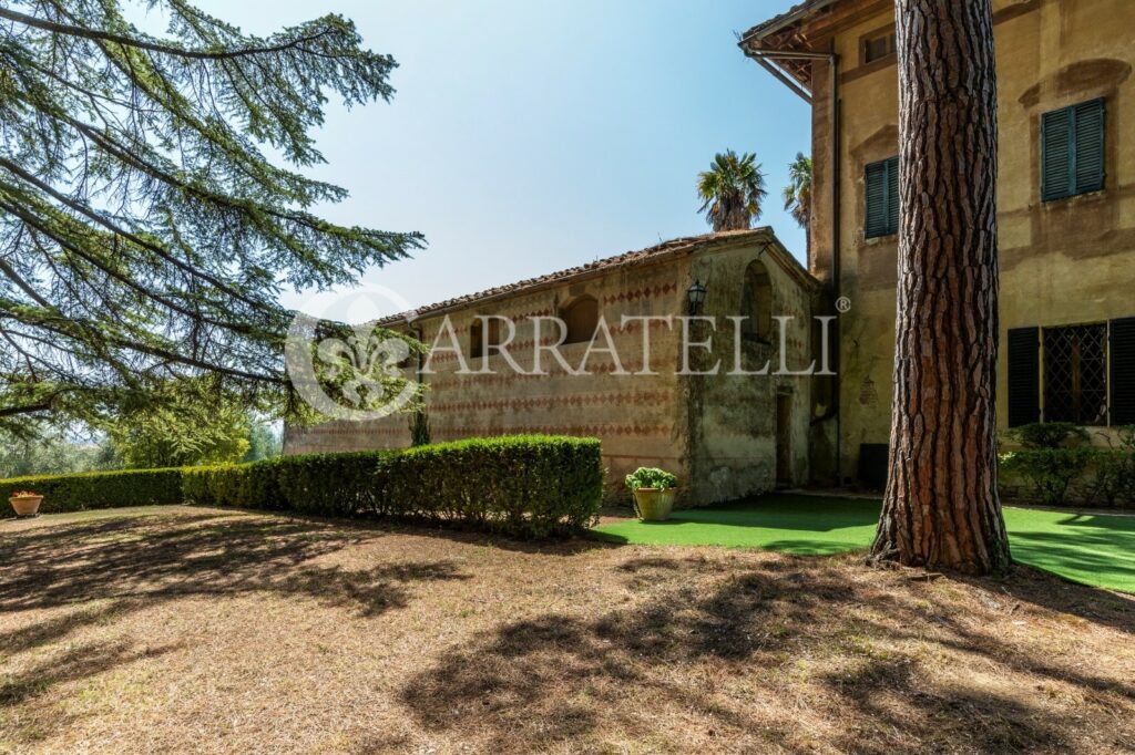 Castle with farm near Siena