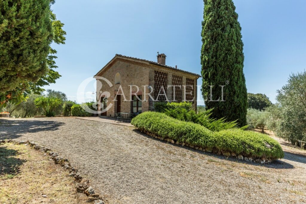 Castle with farm near Siena