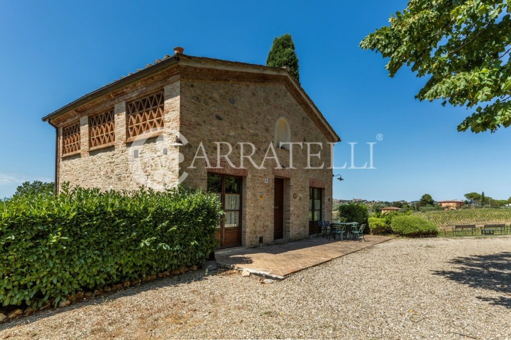 Castle with farm near Siena