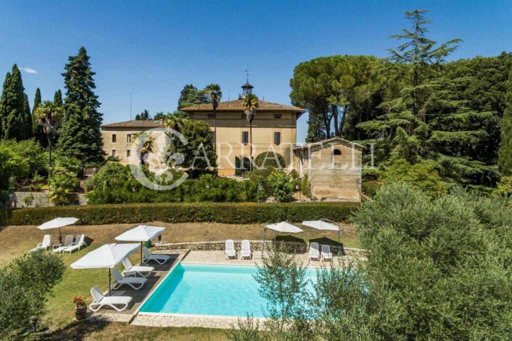 Castle with farm near Siena