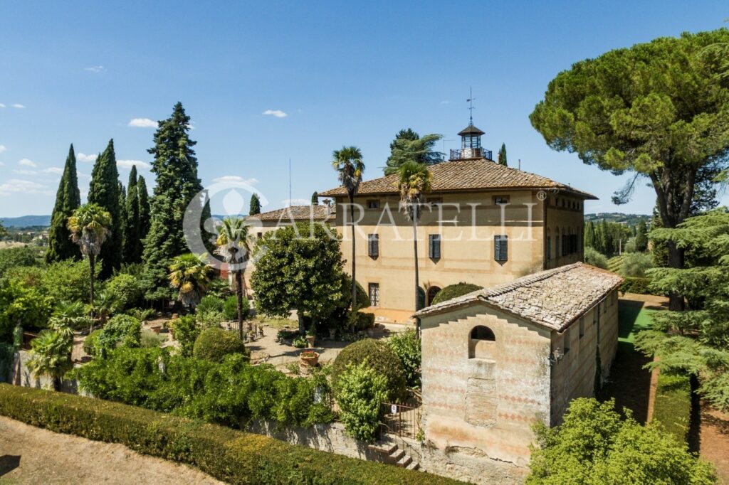 Castle with farm near Siena