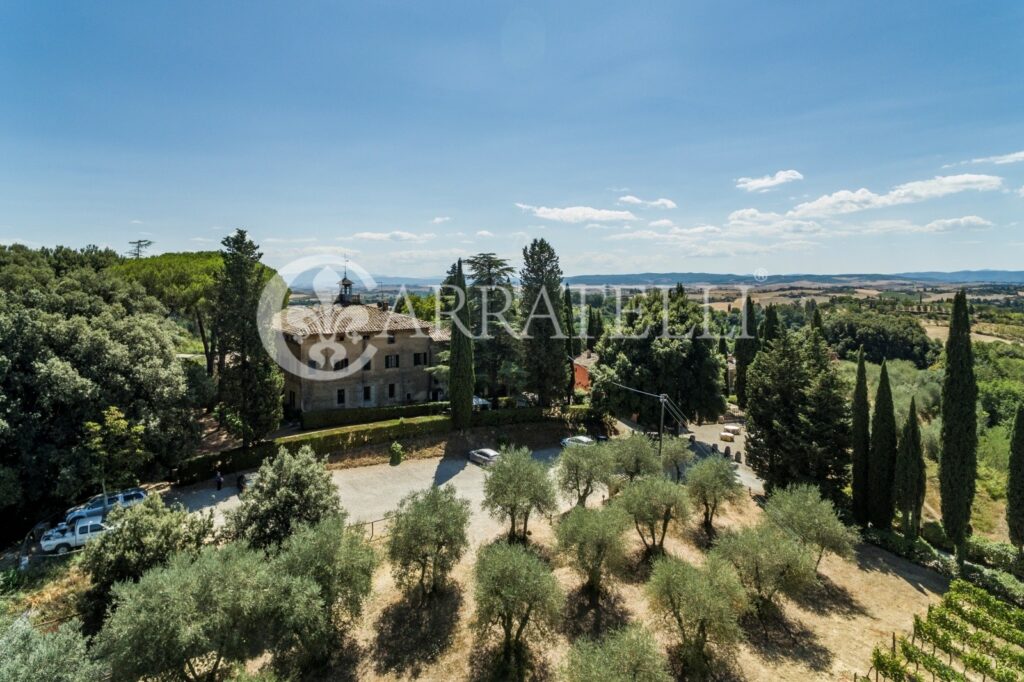 Castle with farm near Siena