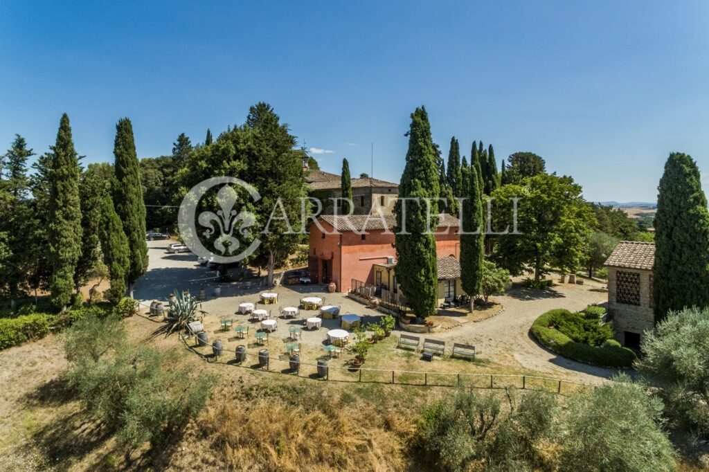 Castle with farm near Siena