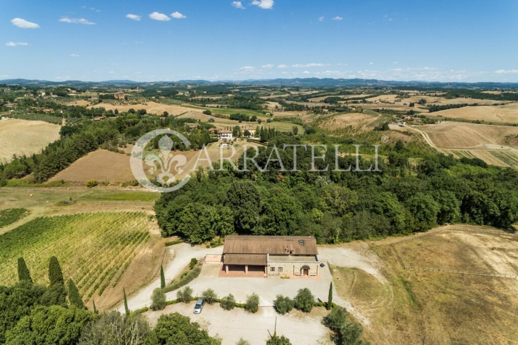 Castle with farm near Siena