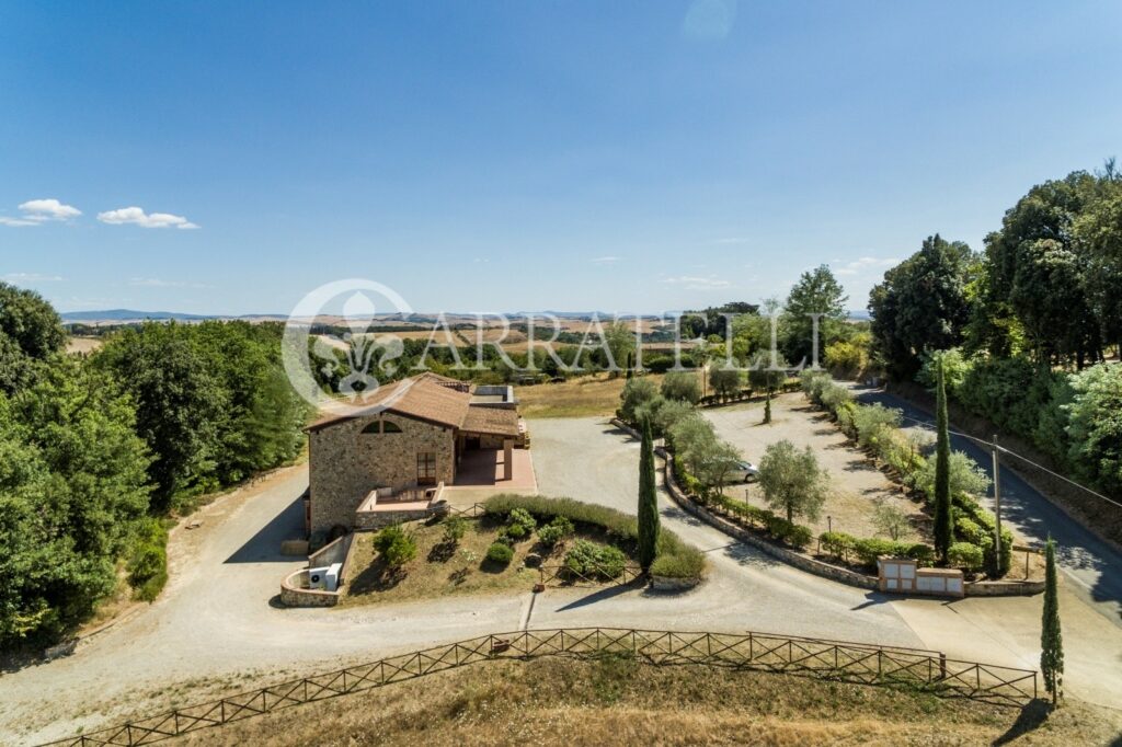 Castle with farm near Siena