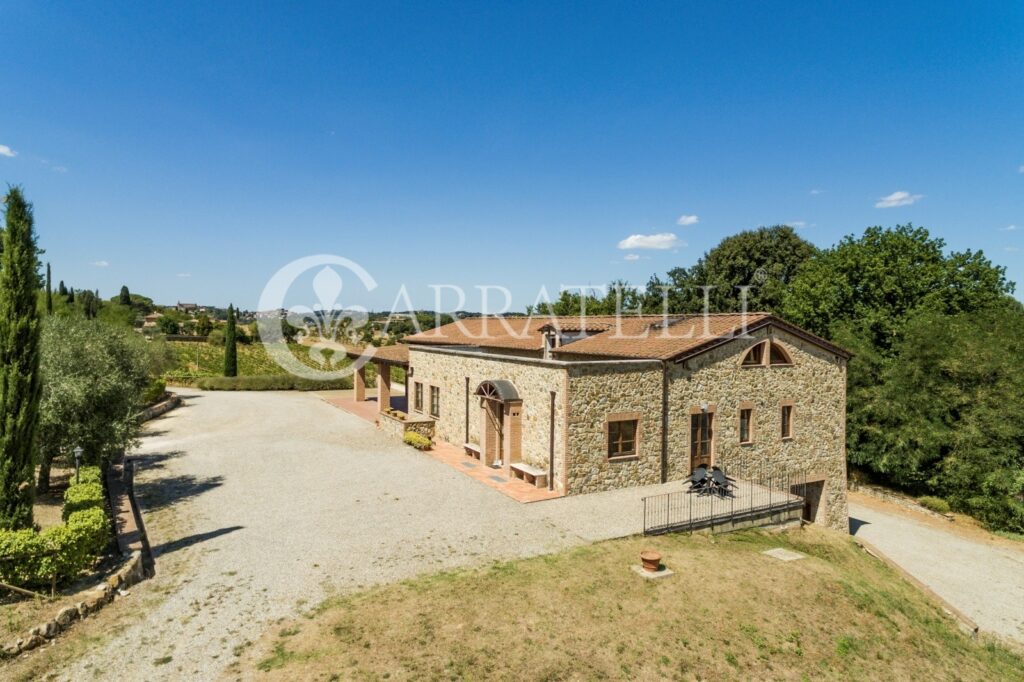 Castle with farm near Siena