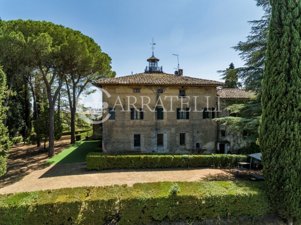 Castle with farm near Siena