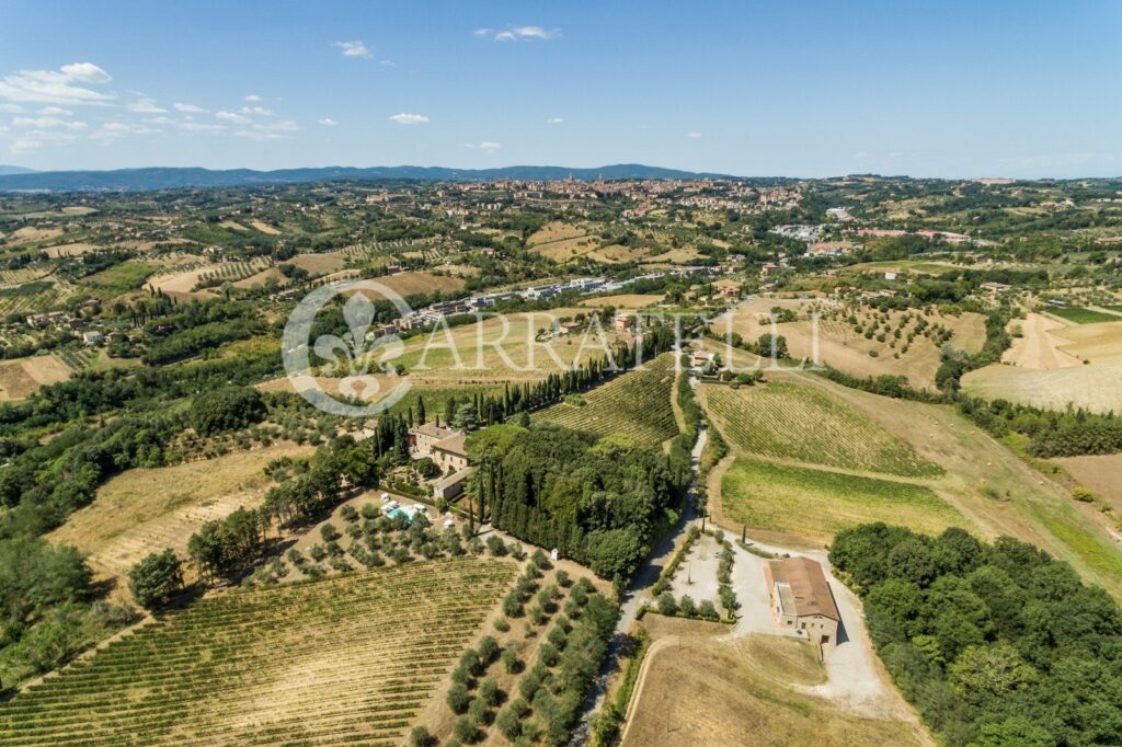 Castle with farm near Siena