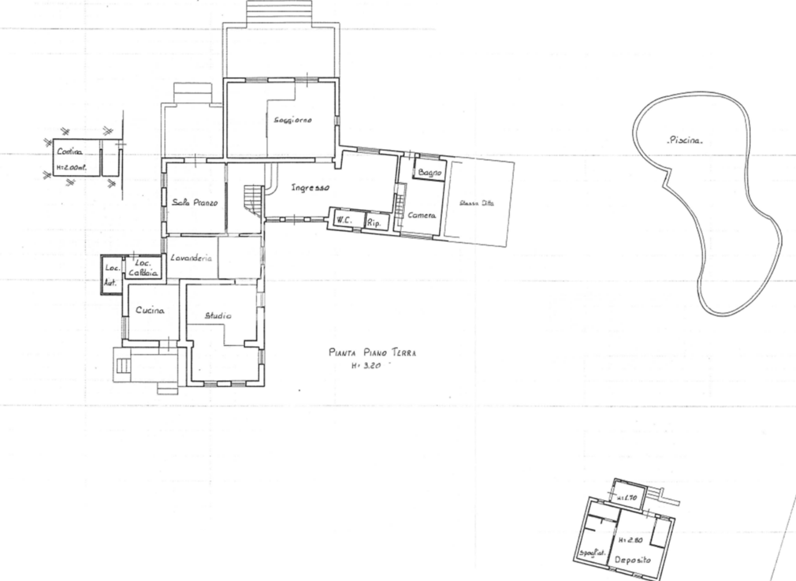 Casale con dépendance, piscina e terreno