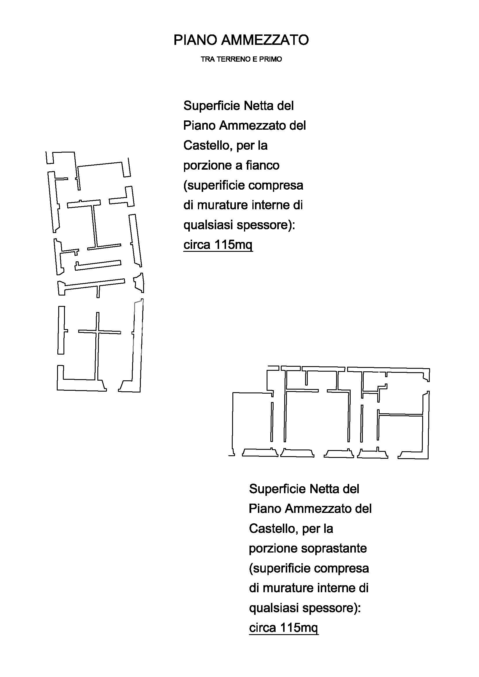 Castello medioevale con parco e piscina