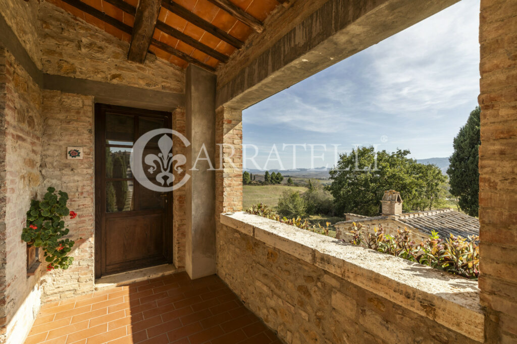 Casale in Pietra panoramico a San Quirico d’Orcia.