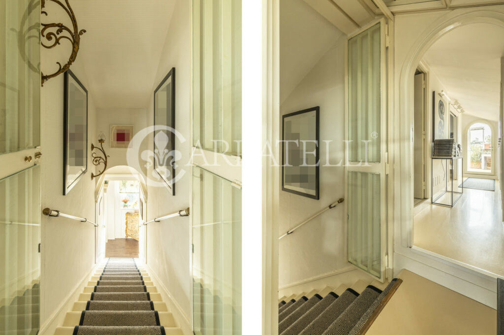 Penthouse with terrace and view of Rome