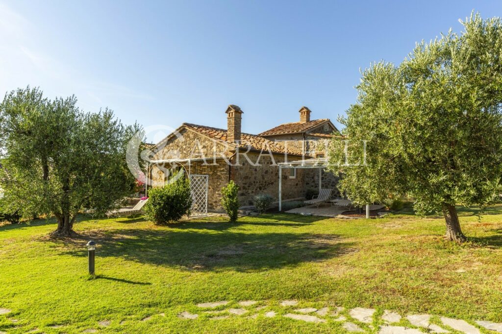 Cinigiano magnificent mansion with pool and land