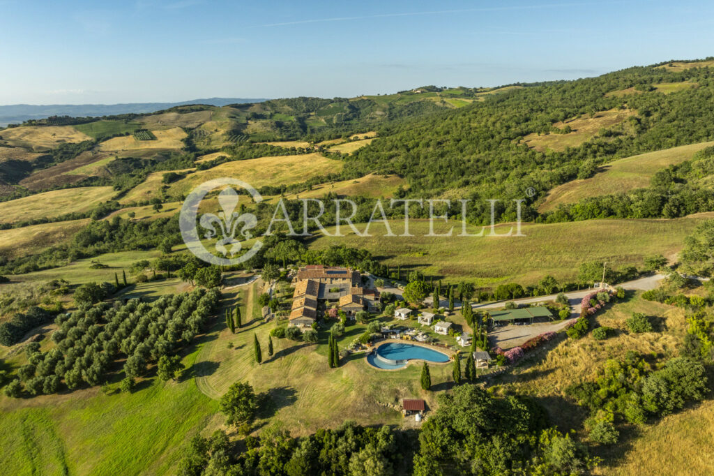 Cinigiano magnificent mansion with pool and land