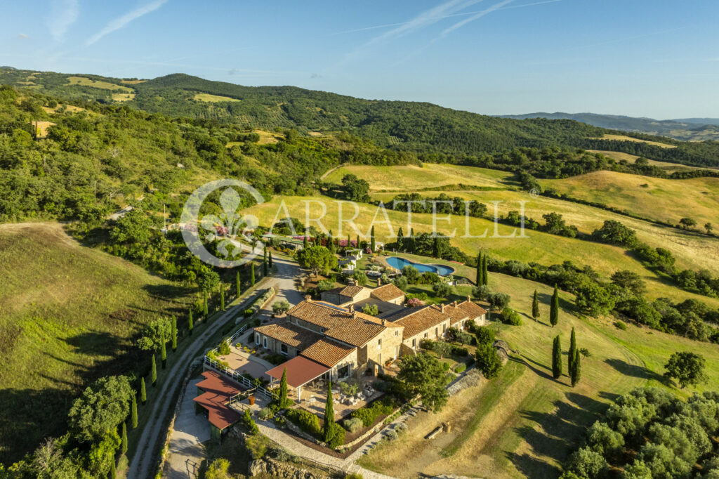 Cinigiano magnificent mansion with pool and land