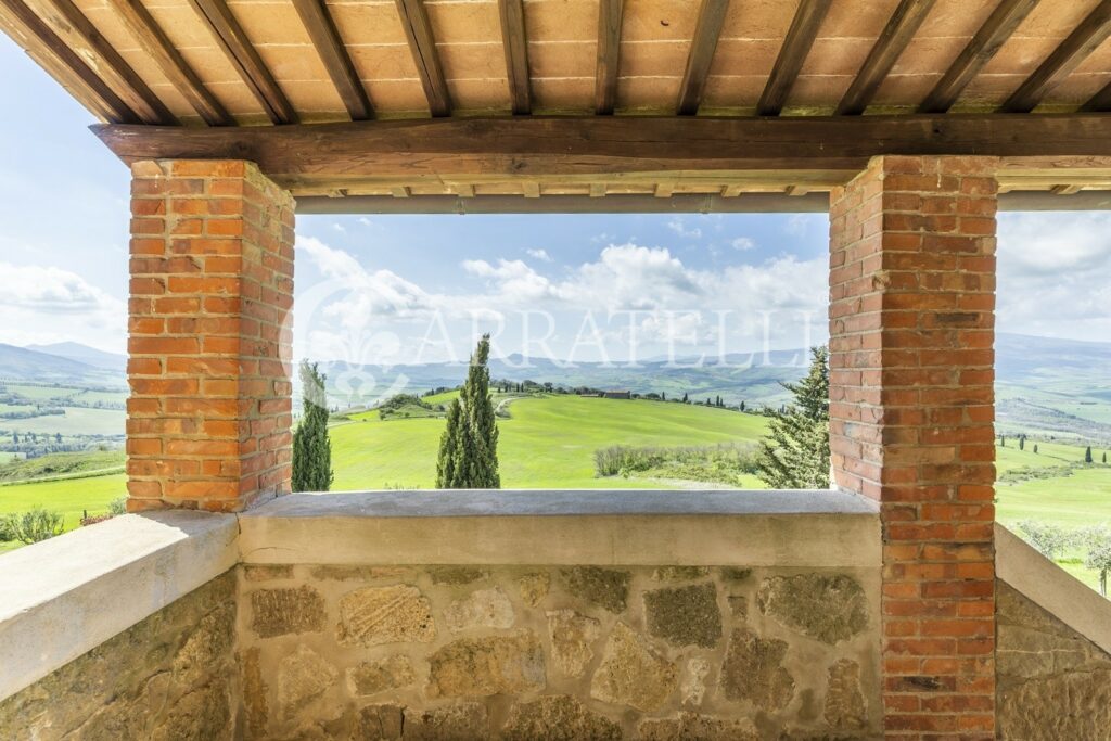 Farmhouse with breathtaking view in Pienza, Val d’Orcia, Tuscany.